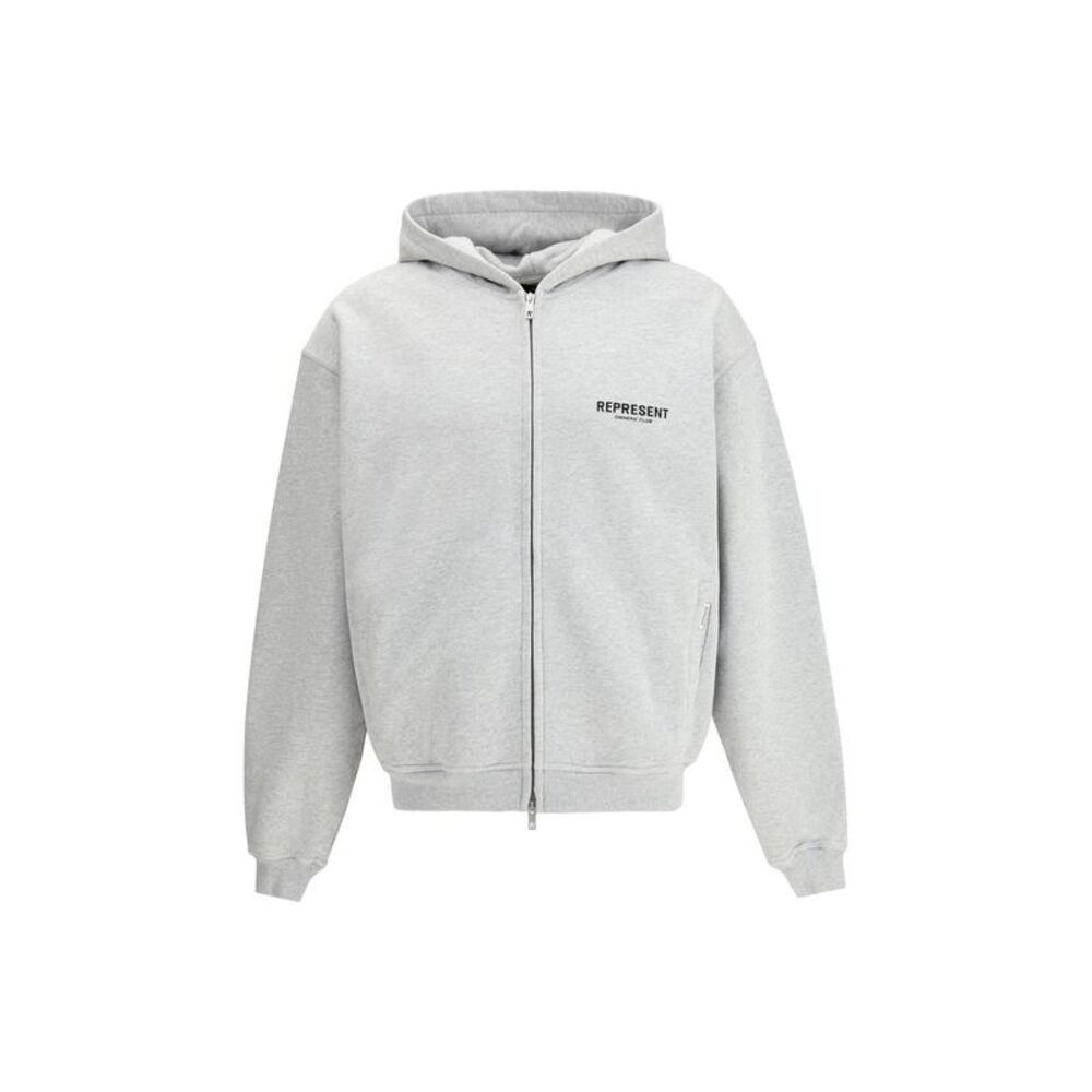 Represent Gray Cotton Men's Sweatshirt